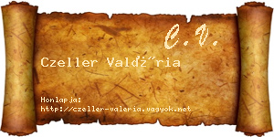 Czeller Valéria névjegykártya